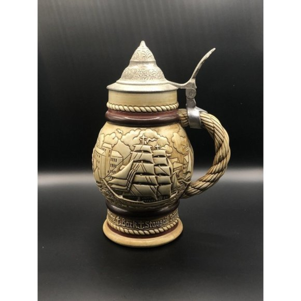Vintage Avon Beer Stein Handcrafted Exclusive Made in Brazil 1977‎ Ceramarte